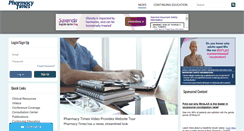 Desktop Screenshot of pharmacytimes.com